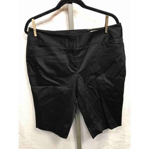 Worthington Women Black Modern Fit Bermuda Shorts Size 12